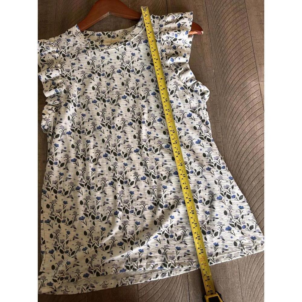 Nation LTD Paulette Ruffle Sleeve Tank Top in Cottage Floral Women’s size Small - Picture 10 of 13